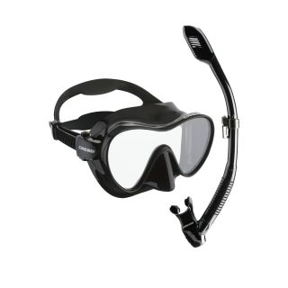Cressi F1 Mask + Supernova Dry Snorkel Combo Set