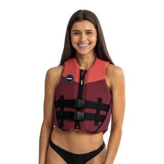 Jobe Womens Neoprene Vest + PFD - Rose Pink Impact Vest