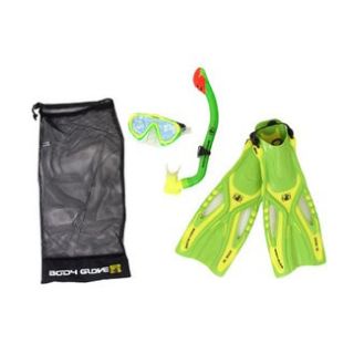 Body Glove Junior Reach Mask Fins and Snorkel Set - Lime L/XL (1-4)