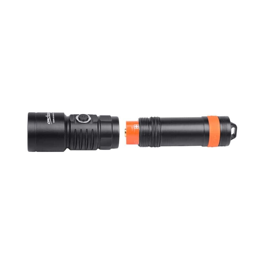 OrcaTorch D710V Video Light + ZJ17 Mini Base Bundle
