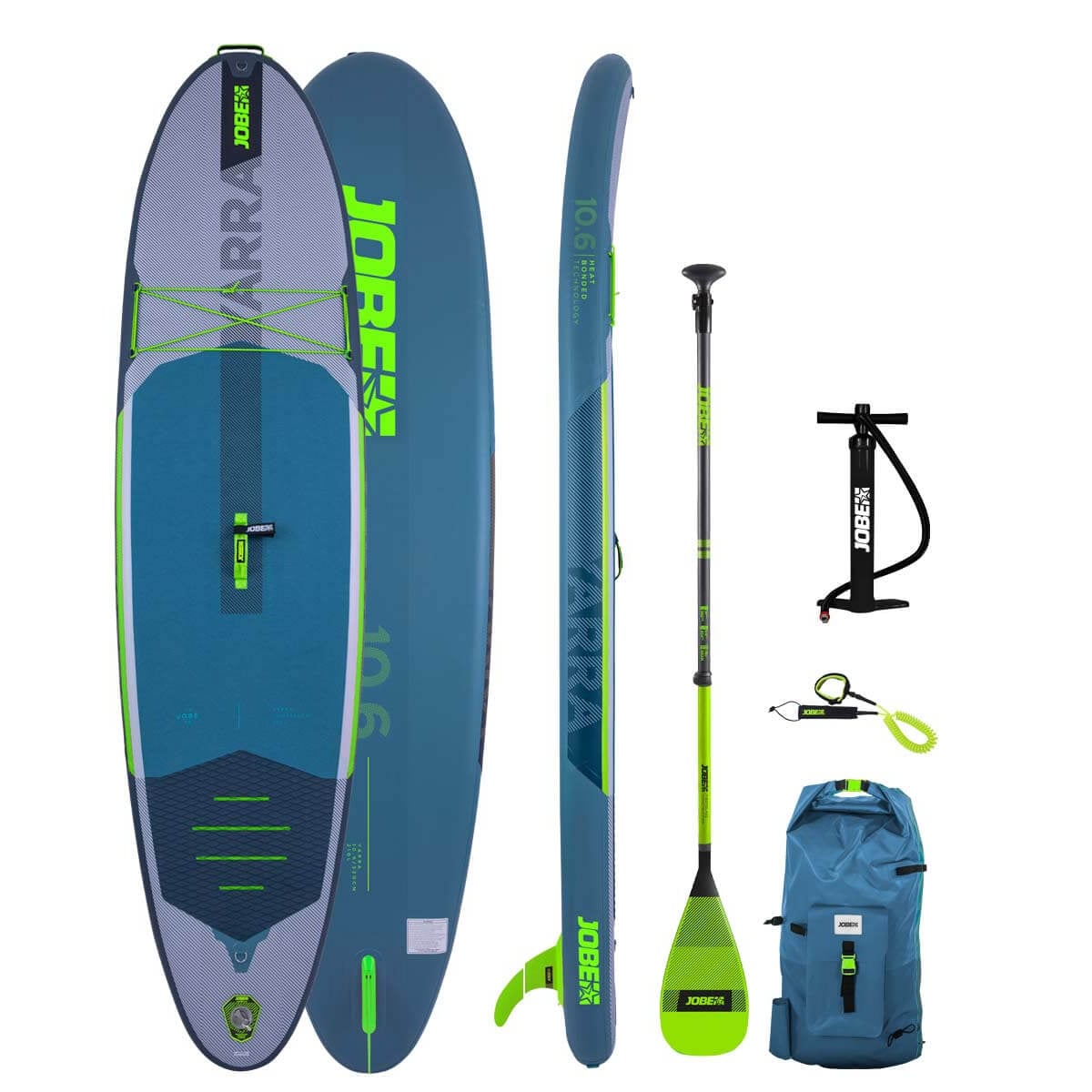Jobe Yarra 10'6" Inflatable SUP - Paddleboard Package Steel Blue
