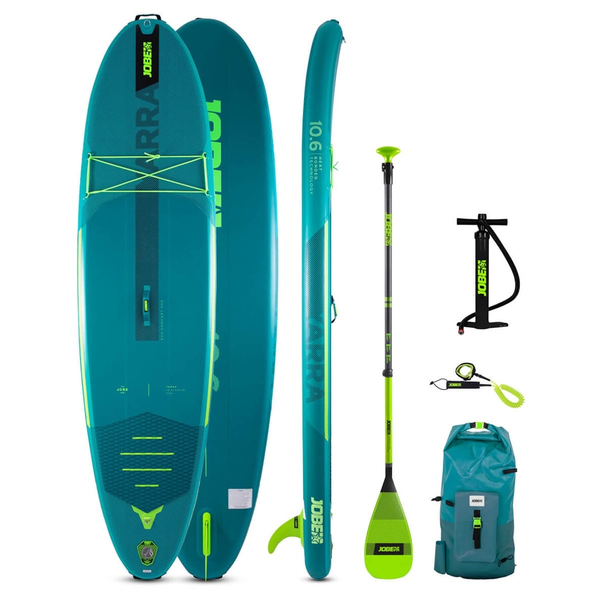 Jobe Yarra 10'6" Inflatable SUP | Paddleboard Package Teal