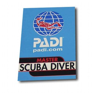 PADI Master Scuba Diver Vinyl Decal PADI Master Scuba Diver Vinyl Decal