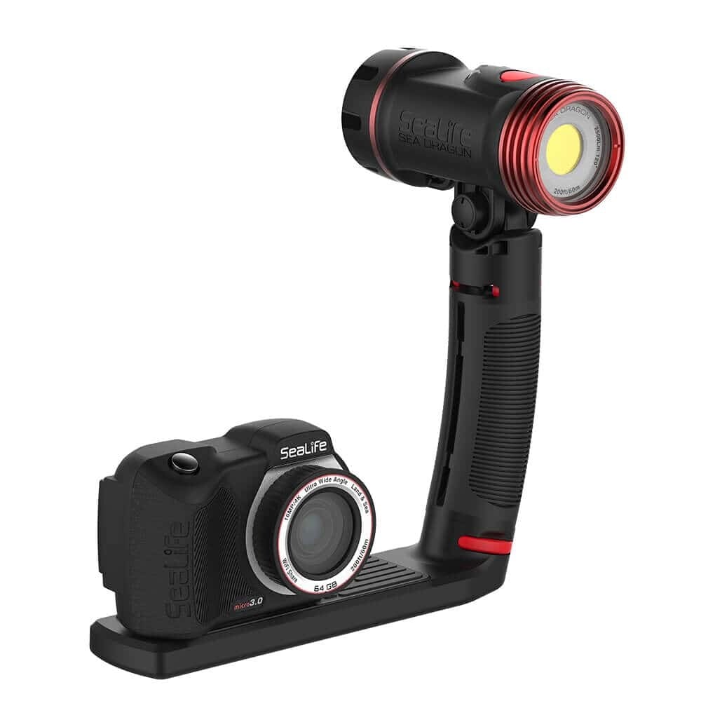SeaLife Sea Dragon 2500F Photo + Video Dive Light With Tray + Grip SL671