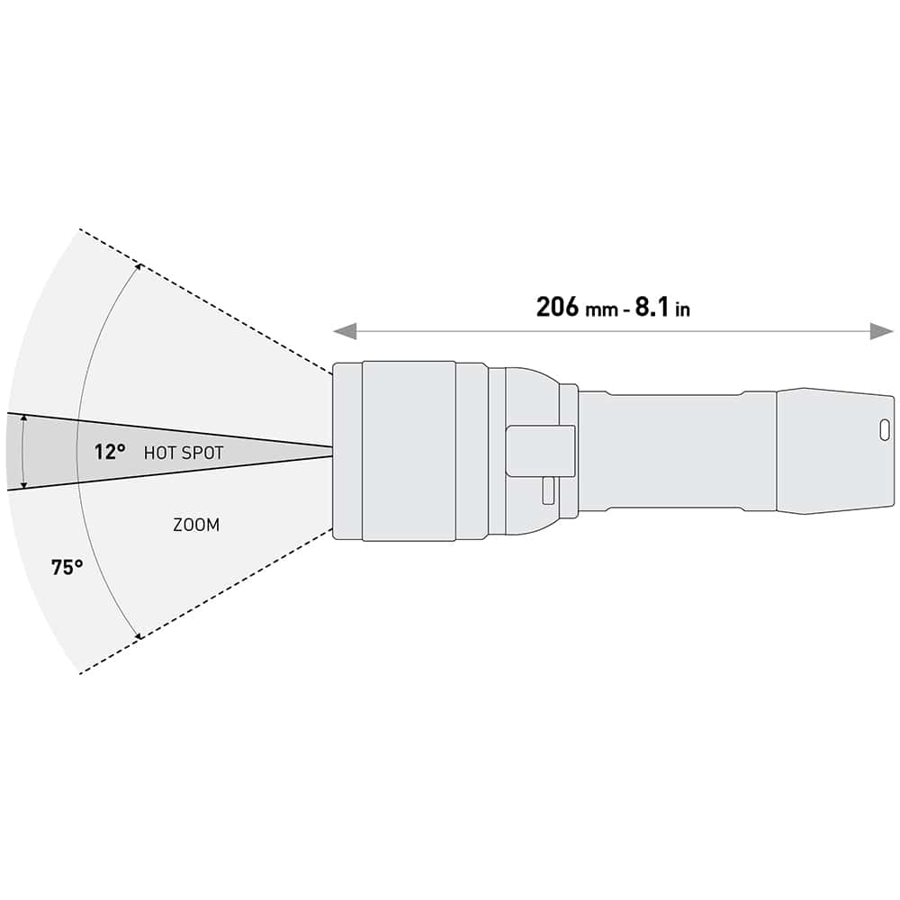 Mares EOS 20RZ Rechargeable Diving Torch - 2300 Lumen Dive Torch