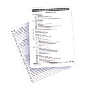 PADI TecRec Checklist Slates PADI TecRec Checklist Slates