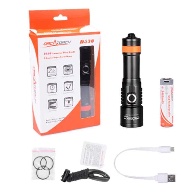 OrcaTorch D530 1300 Lumens Dive Torch