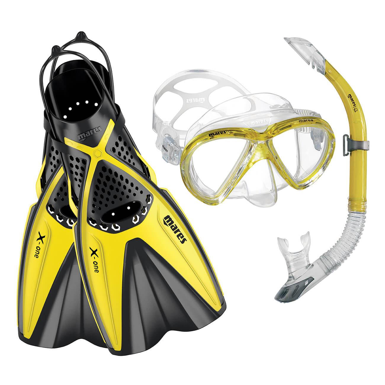 Mares Marea Mask + X-One Fins - Mask Fins + Snorkel Package