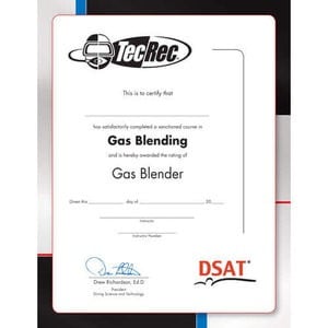 PADI Gas Blender Certificate