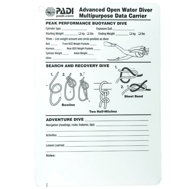 PADI Advanced Open Water Diver Crewpak SMB & Whistle