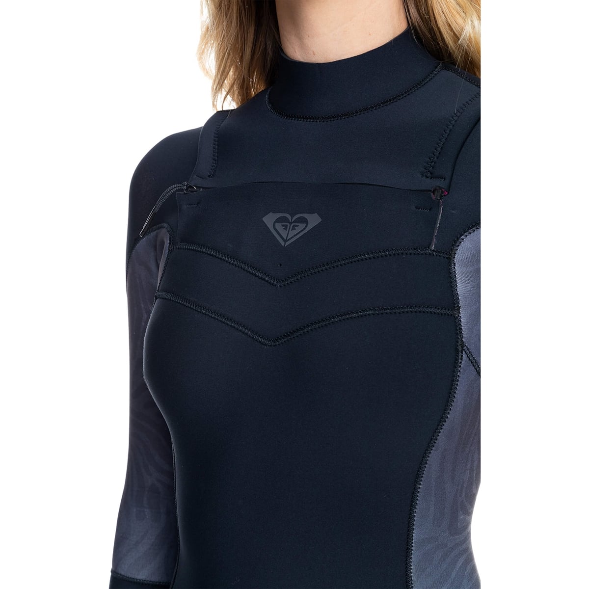 Roxy Syncro Womens 4/3 CZ Steamer Wetsuit - Jet Gry/Coral Flme/Temple Gold Roxy Syncro Womens 4/3 CZ Steamer Wetsuit - Jet Gry/Coral Flme/Temple Gold