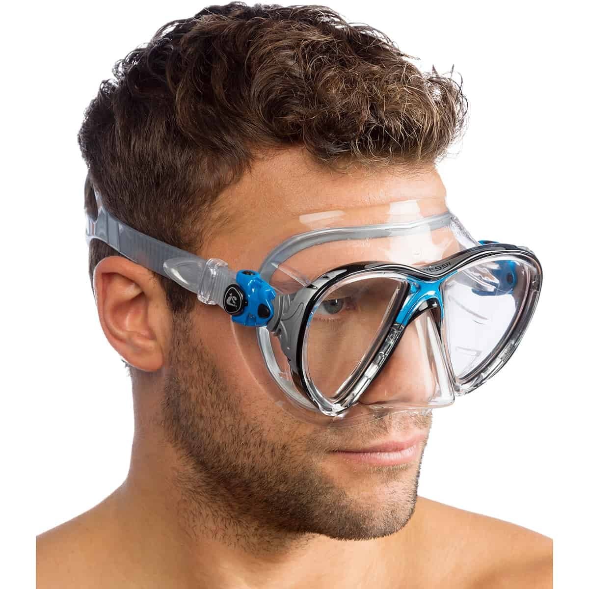 Cressi Big Eyes Evolution Crystal Mask + Fitted Prescription Lenses