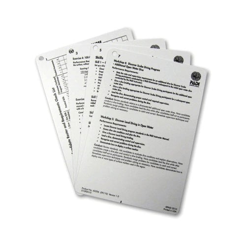 PADI Instructor for Divemaster Course Cue Cards (4 Slates) PADI Instructor for Divemaster Course Cue Cards (4 Slates)