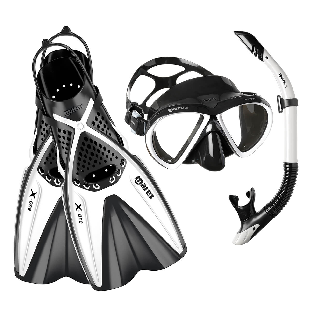 Mares Marea Mask + X-One Fins - Mask Fins + Snorkel Package