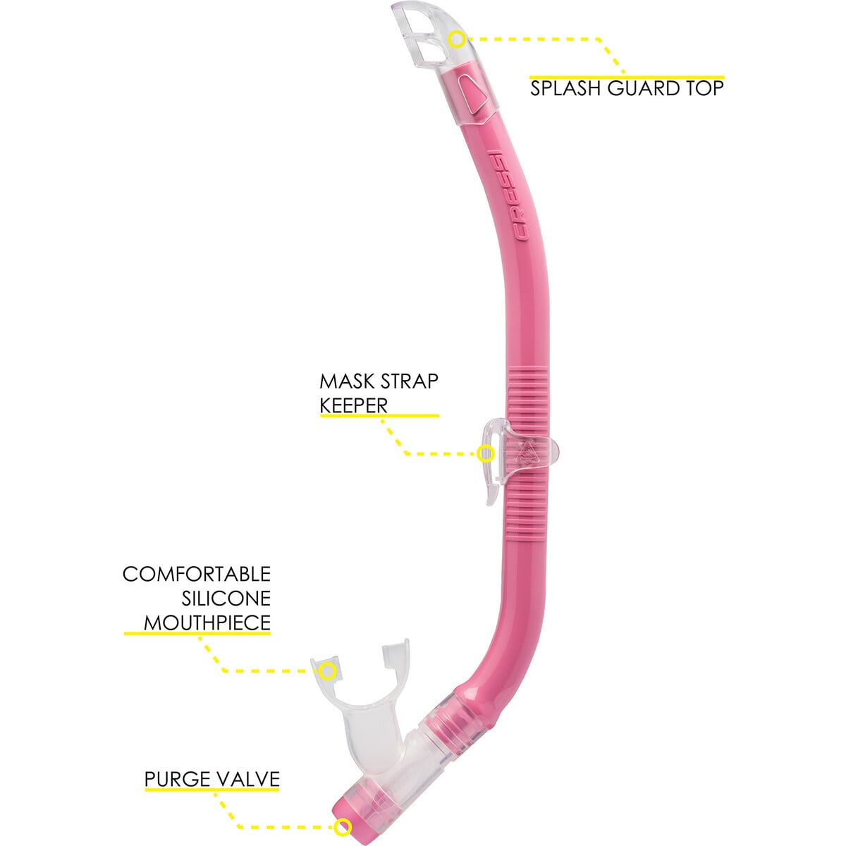 Cressi Kids Top Self Draining Snorkel