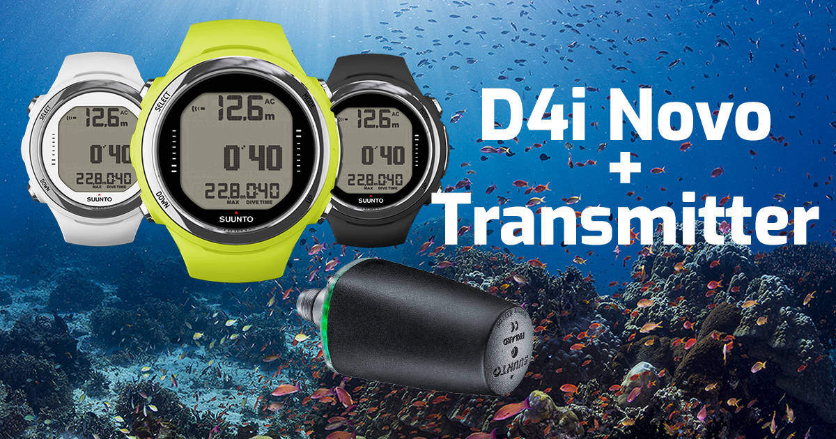 Suunto D4i Novo Dive Computer With Transmitter Bundle