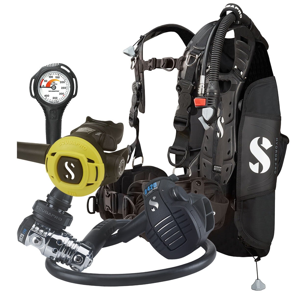 Scubapro Hydros Pro MK25 D420 Package