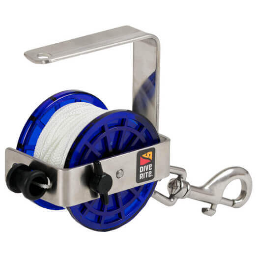 Dive Rite Divers Wreck / Safety Reel - Small 43m Blue Divers Reel