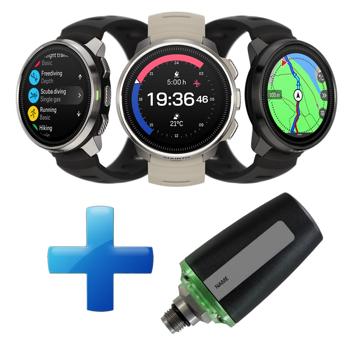 Suunto Ocean Dive Computer - Sports Watch + Tank Pod