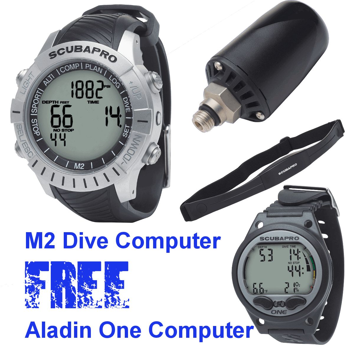 Scubapro M2 Dive Computer - FREE Aladin One Computer Bundle Scubapro M2 Dive Computer - FREE Aladin One Computer Bundle