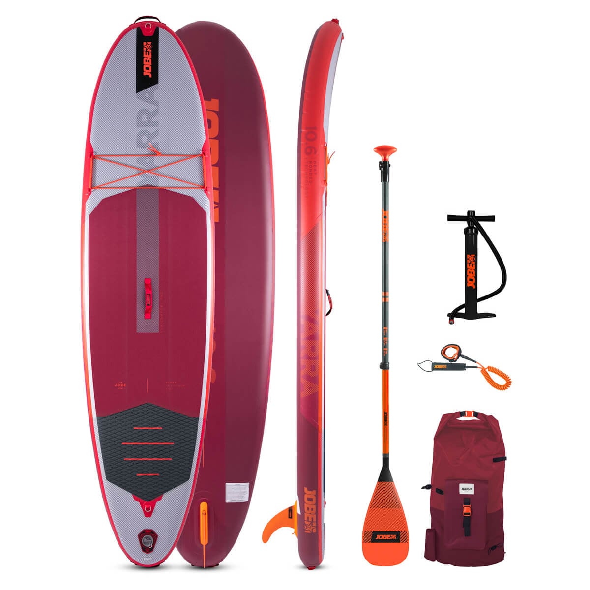 Jobe Yarra 10'6" Inflatable SUP | Paddleboard Package Red