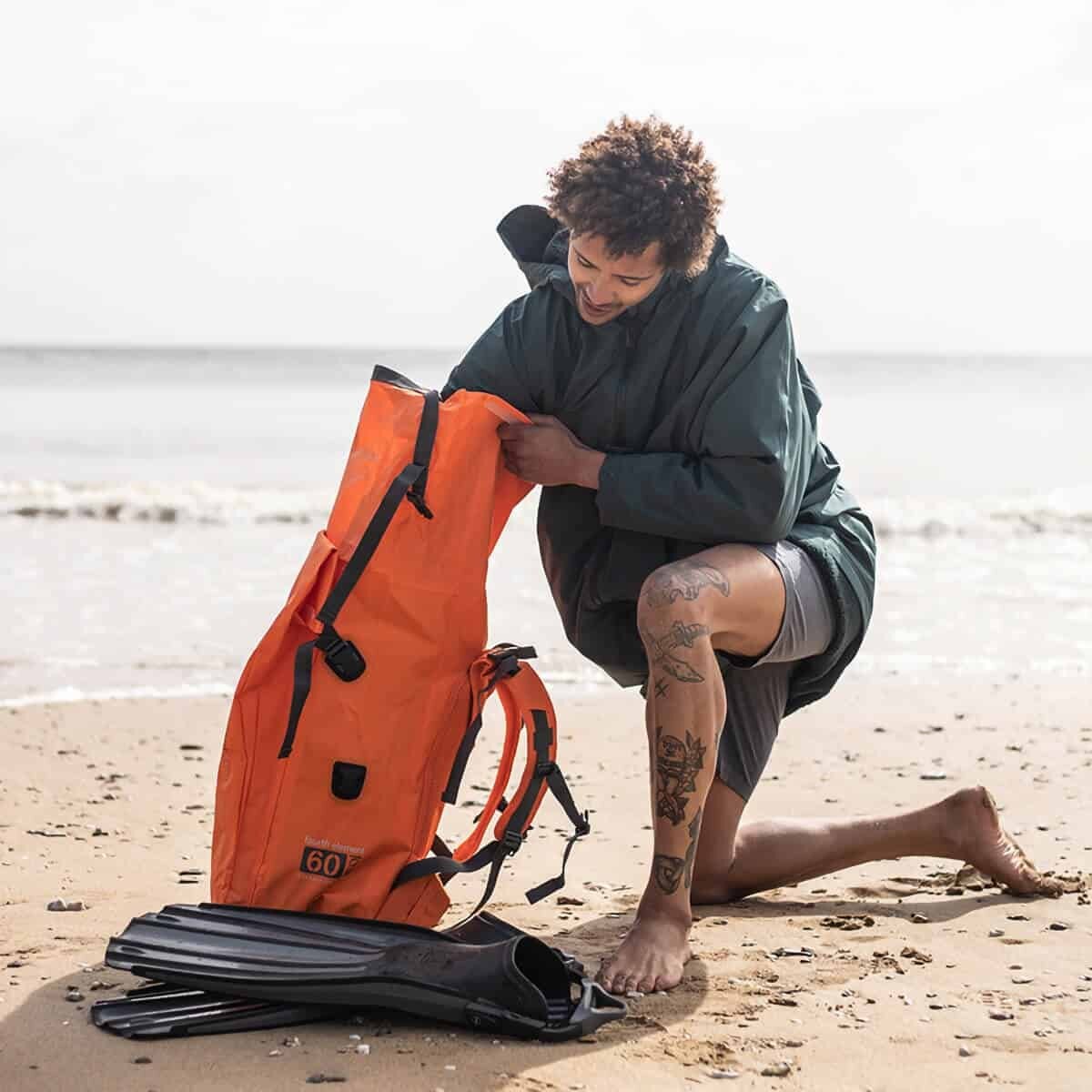 Fourth Element Expedition Drypack - 60L Dry Backpack Orange
