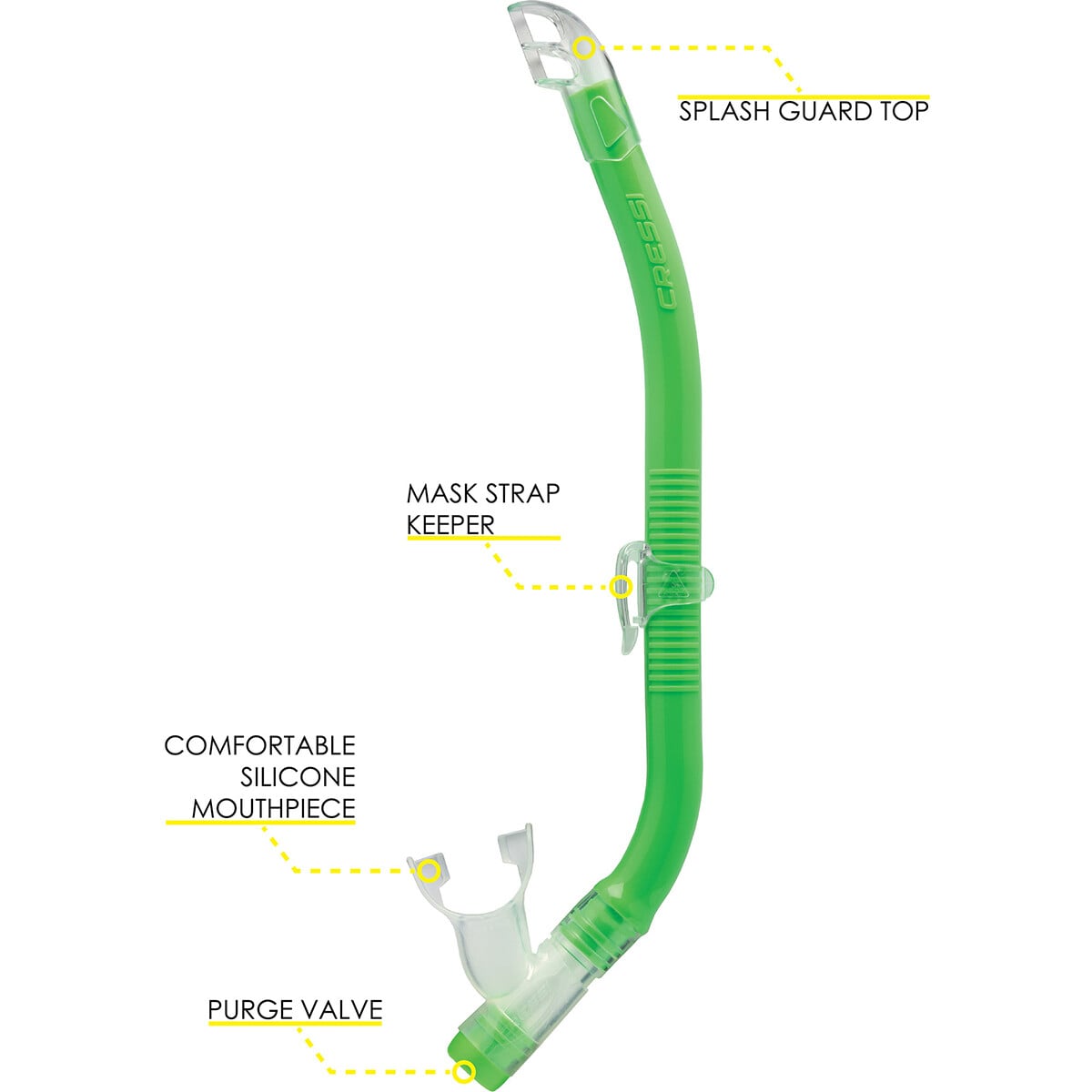 Cressi Kids Top Self Draining Snorkel