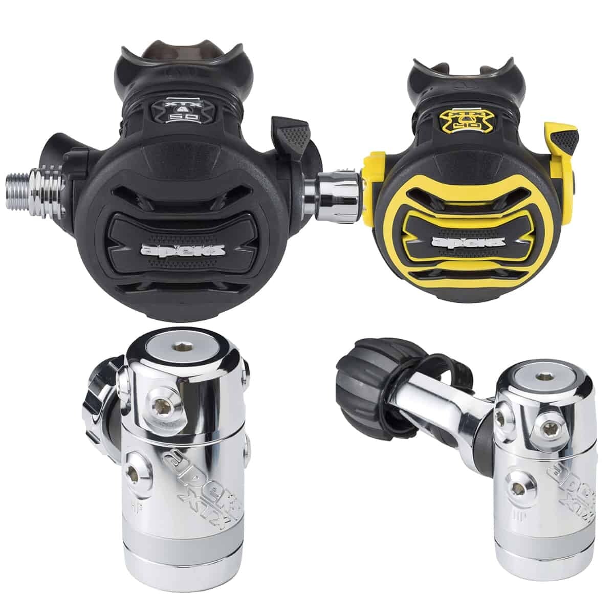 Apeks XTX50 + XTX40 Octopus - 3 Stage Regulator Set