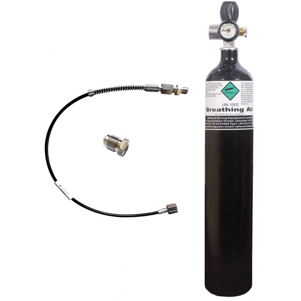 Airgun Charging Cylinder 3 Litre - 300Bar + MDE Jubilee Charging Valve