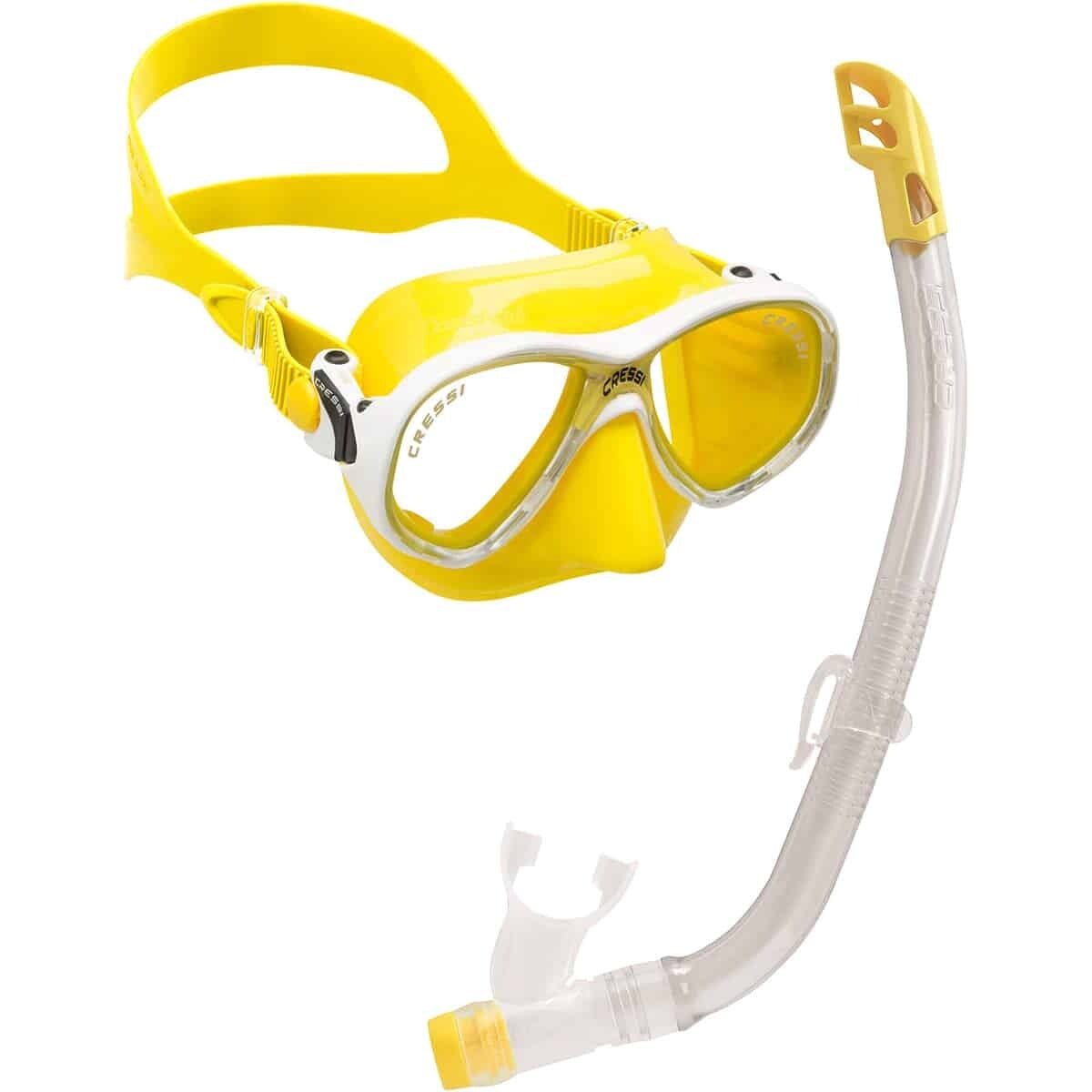 Cressi Marea Jr + Top - Kids Snorkel Combo Solid Colours Cressi Marea Jr + Top - Kids Snorkel Combo Solid Colours