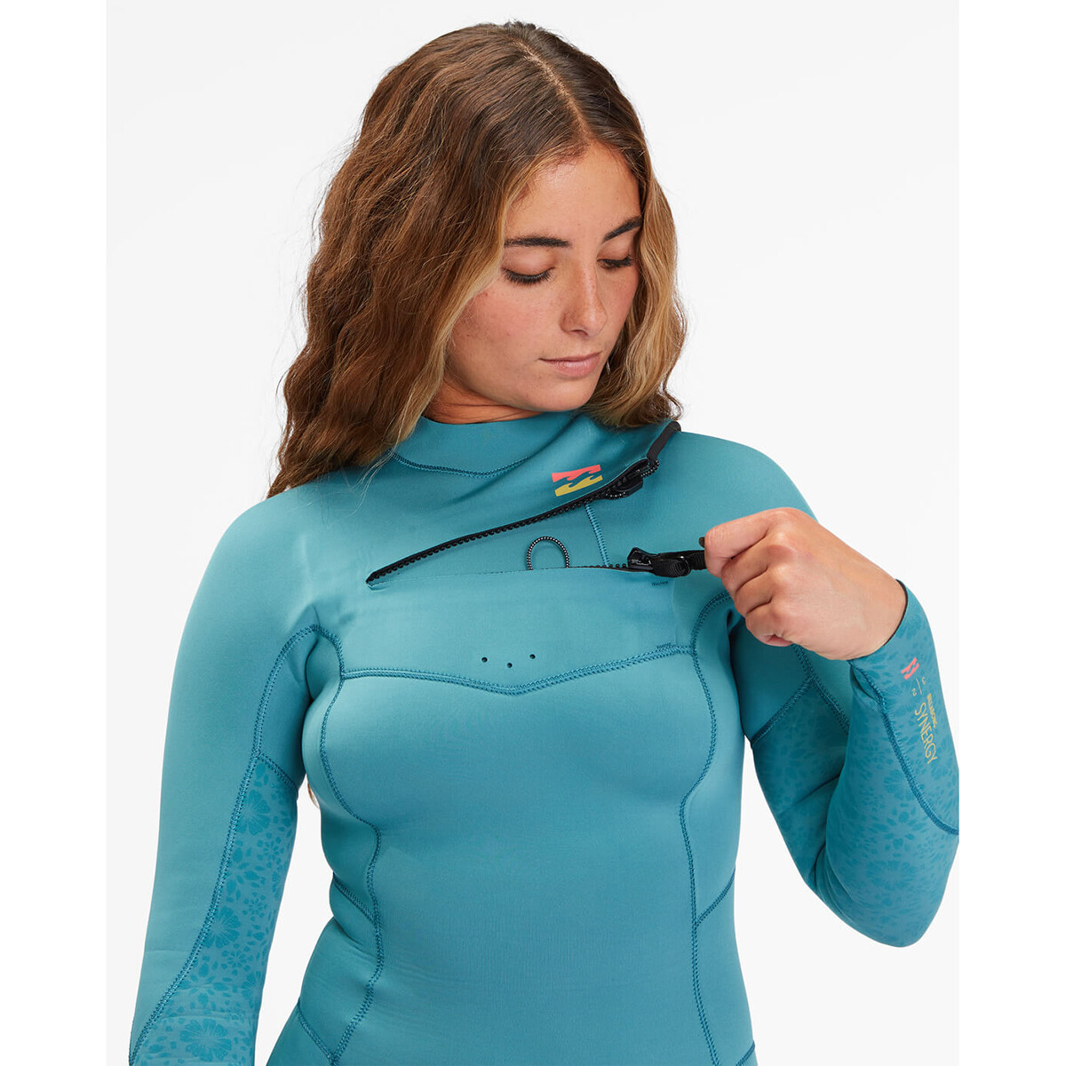Billabong Womens Synergy 4/3mm Chest Zip Wetsuit - Marine Billabong Womens Synergy 4/3mm Chest Zip Wetsuit - Marine