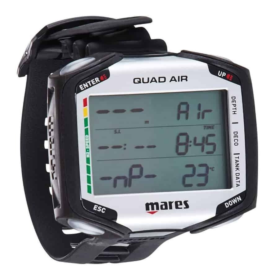Mares Quad Air Dive Computer - Large Display + Air Integrated Mares Quad Air Dive Computer - Large Display + Air Integrated