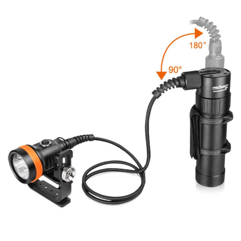 OrcaTorch D630 V2.0 Canister / Umbilical Dive Torch