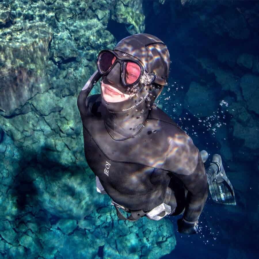 Fourth Element Aquanaut Diving + Freediving Mask - Contrast Lens Black