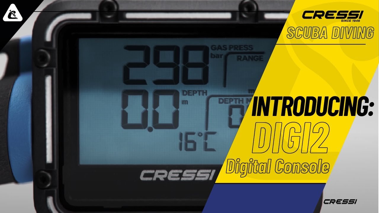 Cressi Digi 2 Digital Console - SPG + Depth Gauge