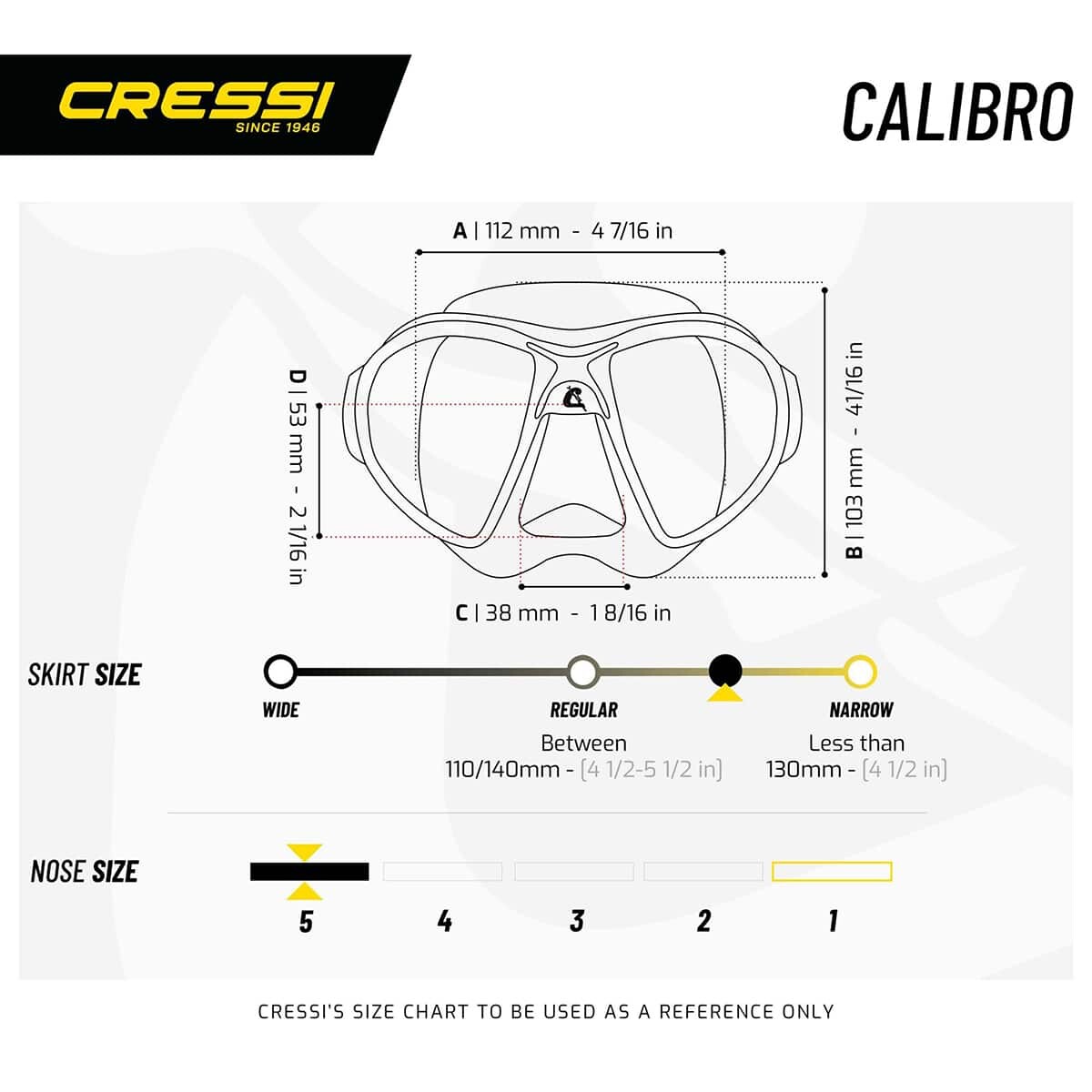 Cressi Calibro Fog Stop Mask