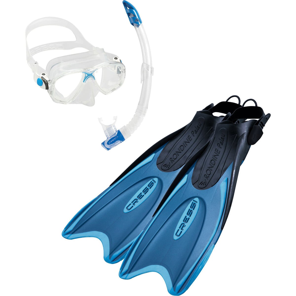 Cressi Palau / Marea - Mask Fins + Snorkel Set