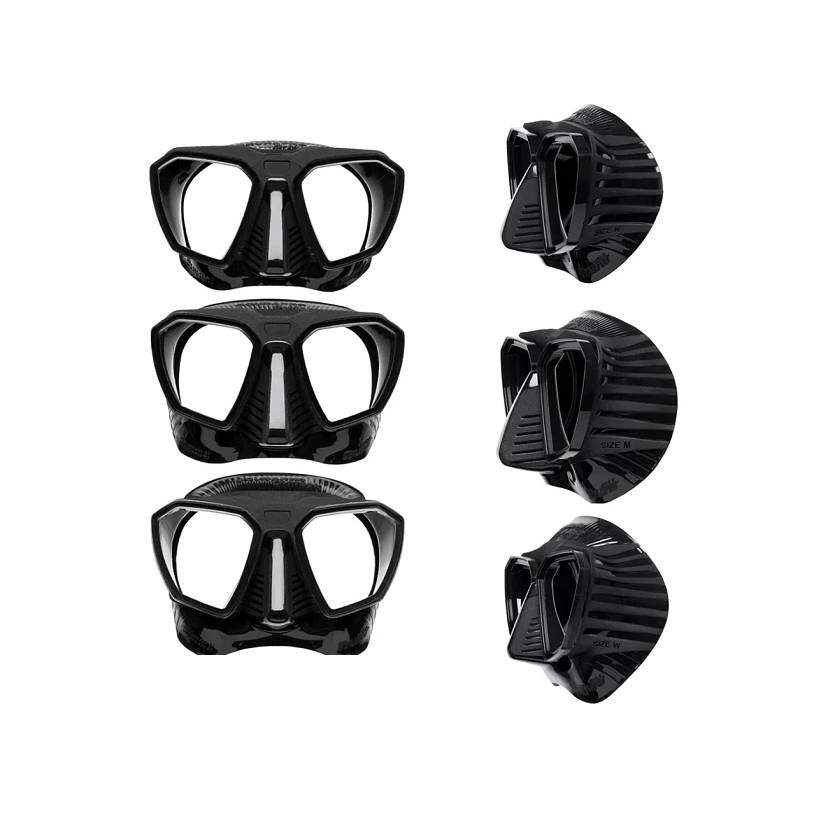 Scubapro D-Mask Dive Mask Skirt | Clear & Black
