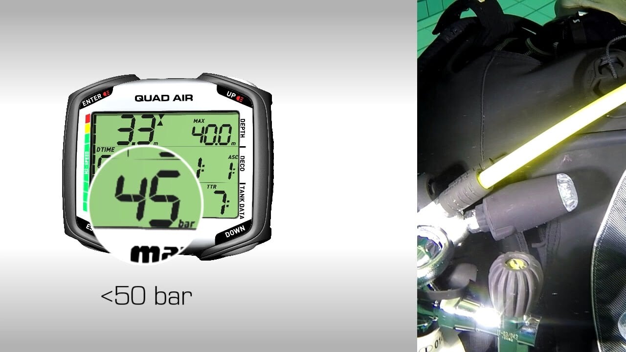 Mares Quad Air Dive Computer - Large Display + Air Integrated Mares Quad Air Dive Computer - Large Display + Air Integrated