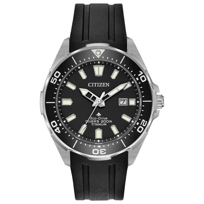 Citizen Mens Super Titanium Divers Watch - Eco-Drive