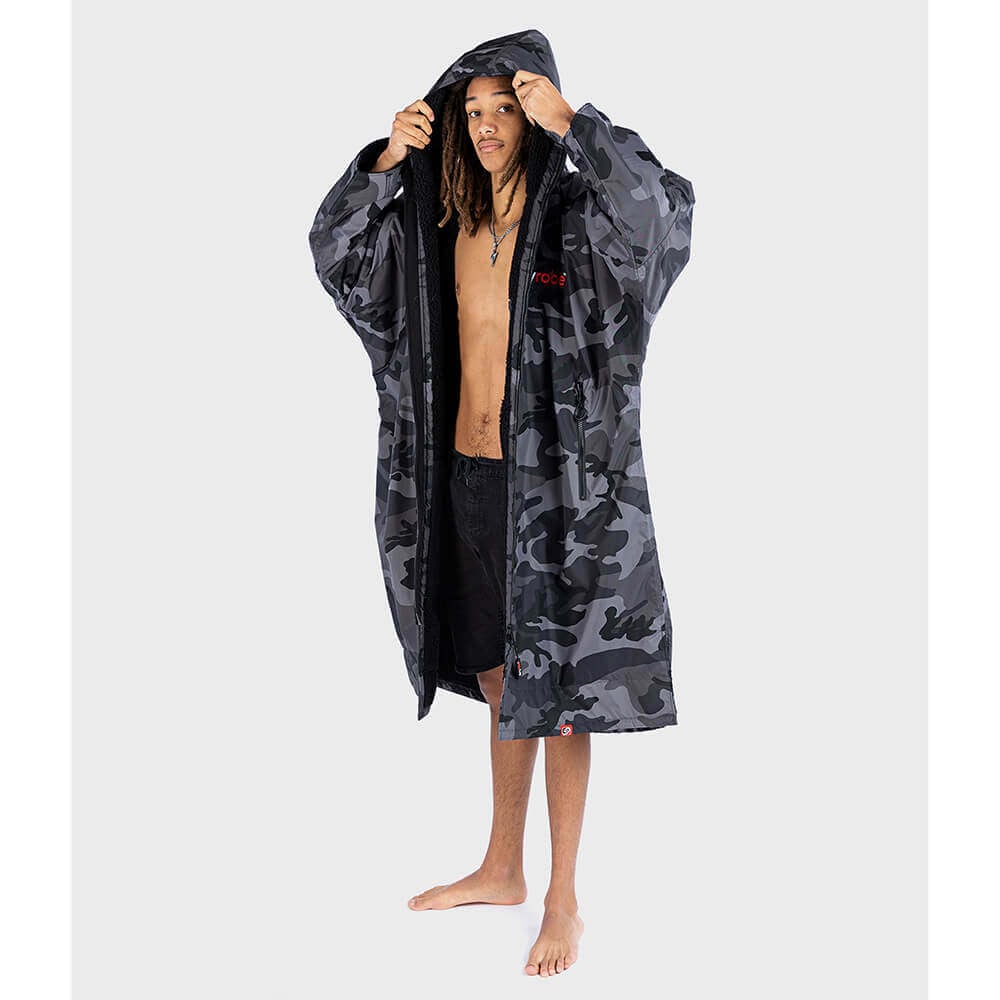 Dryrobe Advance Long Sleeve Changing Robe - Camouflage Outer