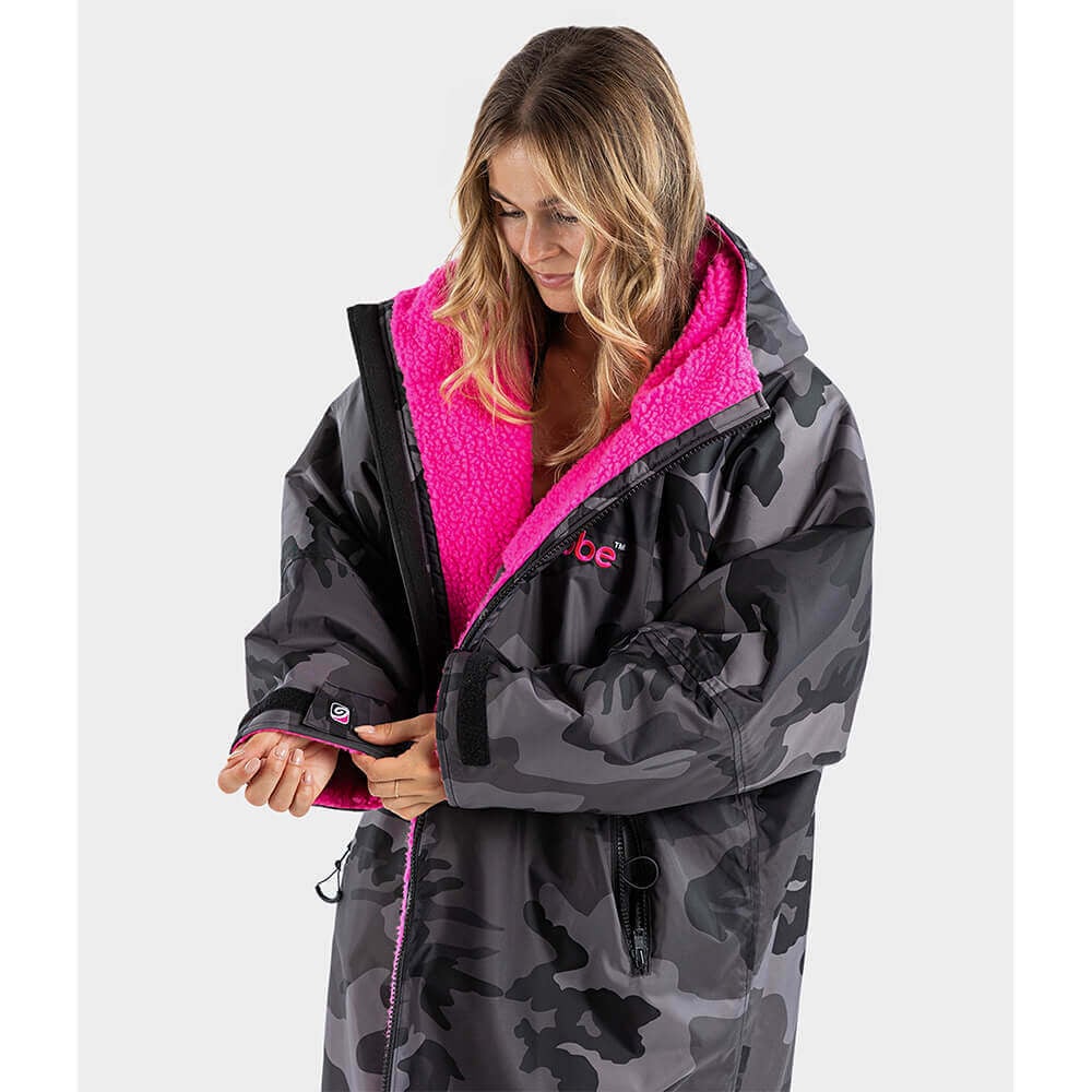Dryrobe Advance Long Sleeve Changing Robe - Camouflage Outer