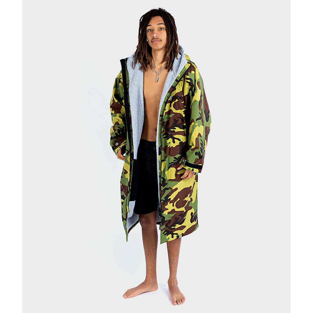 Dryrobe Advance Long Sleeve Changing Robe - Camouflage Outer