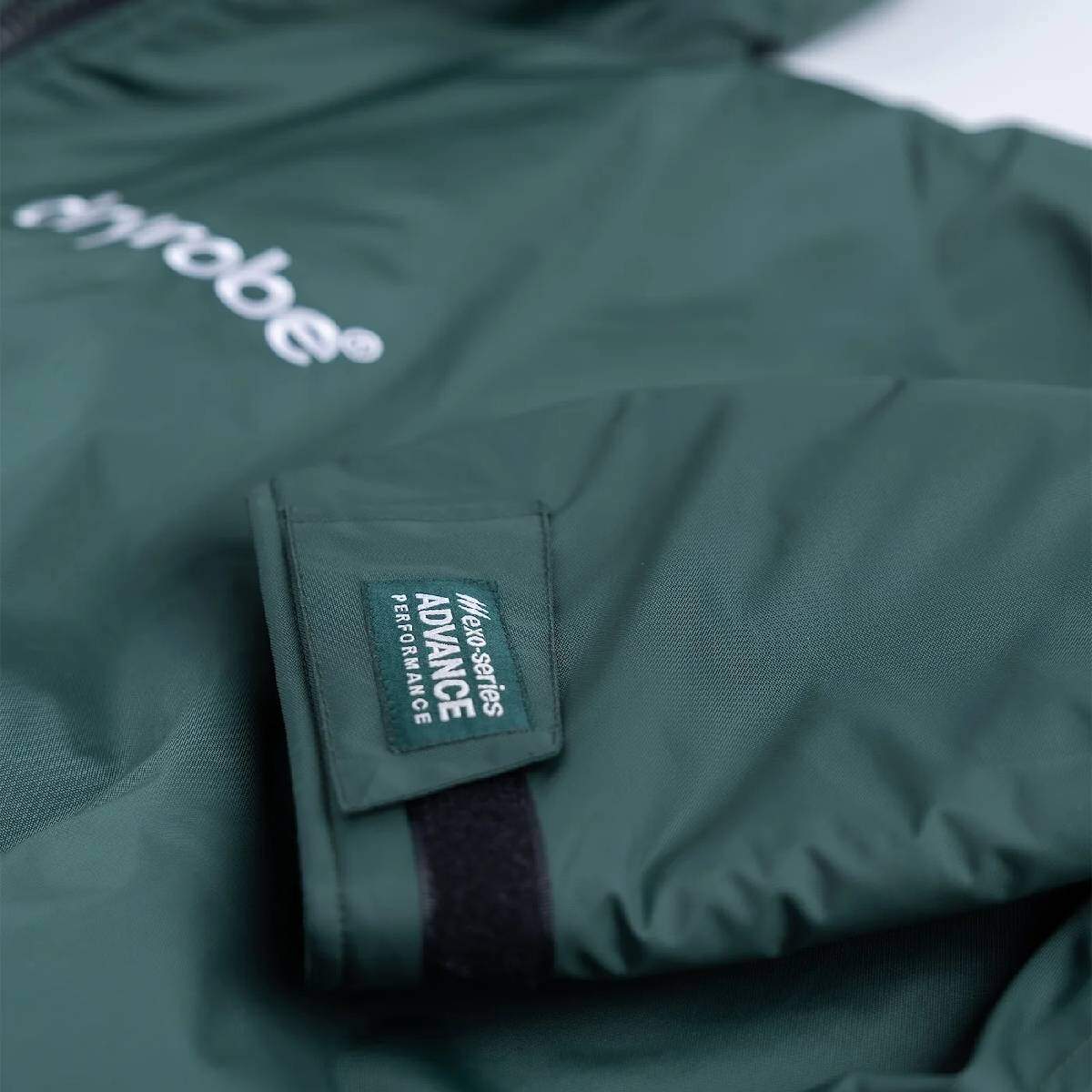 Dryrobe Advance Long Sleeve Changing Robe | Dark Green & Grey