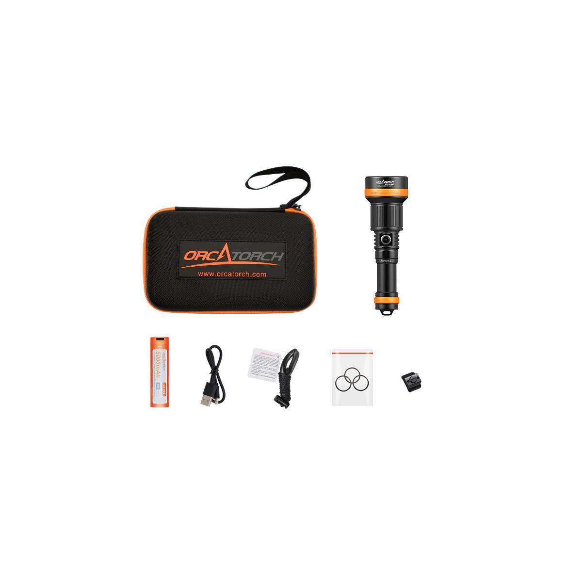 OrcaTorch ZD710 MK2 Zoomable Dive Torch OrcaTorch ZD710 MK2 Zoomable Dive Torch