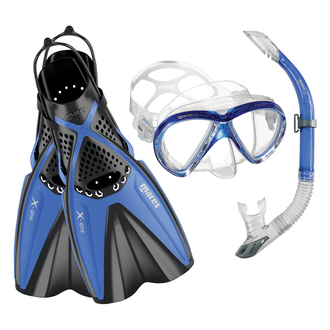 Mares Marea Mask + X-One Fins - Mask Fins + Snorkel Package
