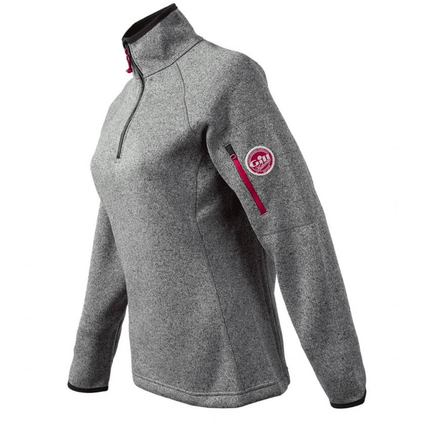 Gill Womens Knit Fleece Blue Melange | Sailcloth | Silver Gill Womens Knit Fleece Blue Melange | Sailcloth | Silver