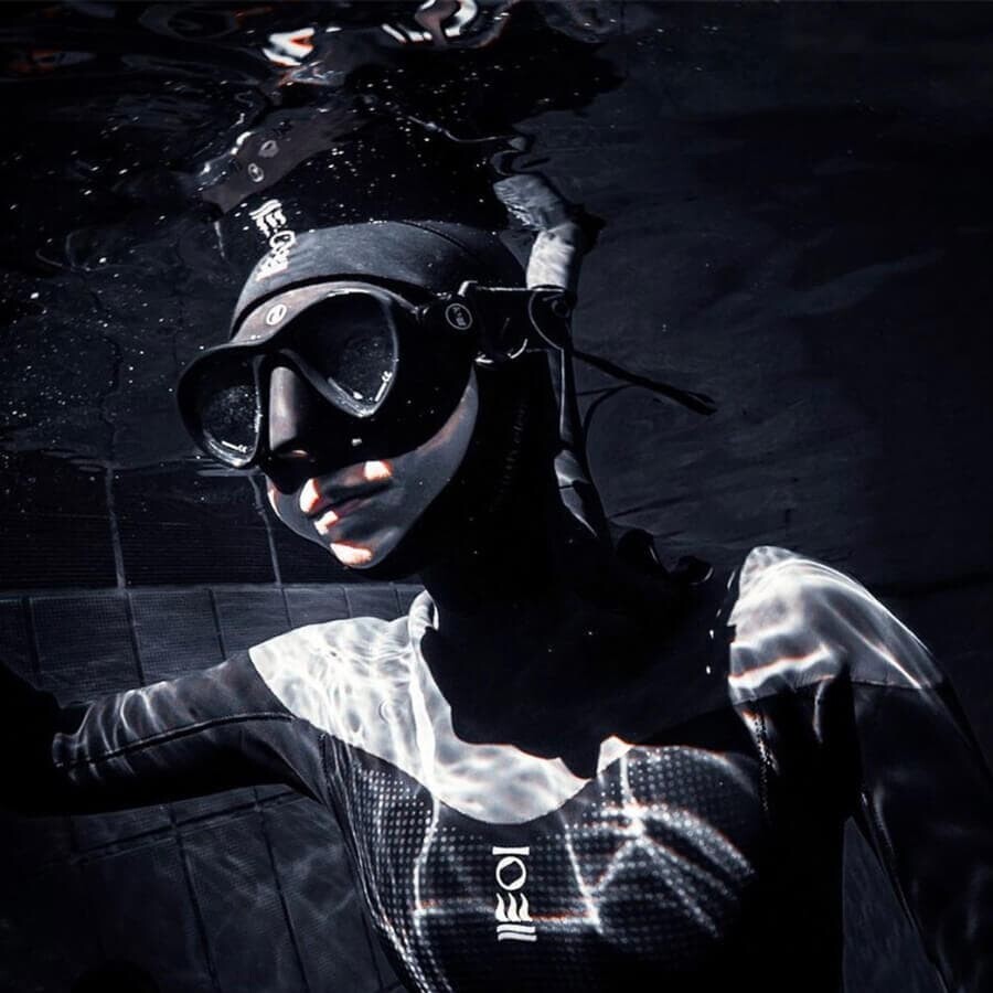 Fourth Element Aquanaut Diving + Freediving Mask - Contrast Lens Black