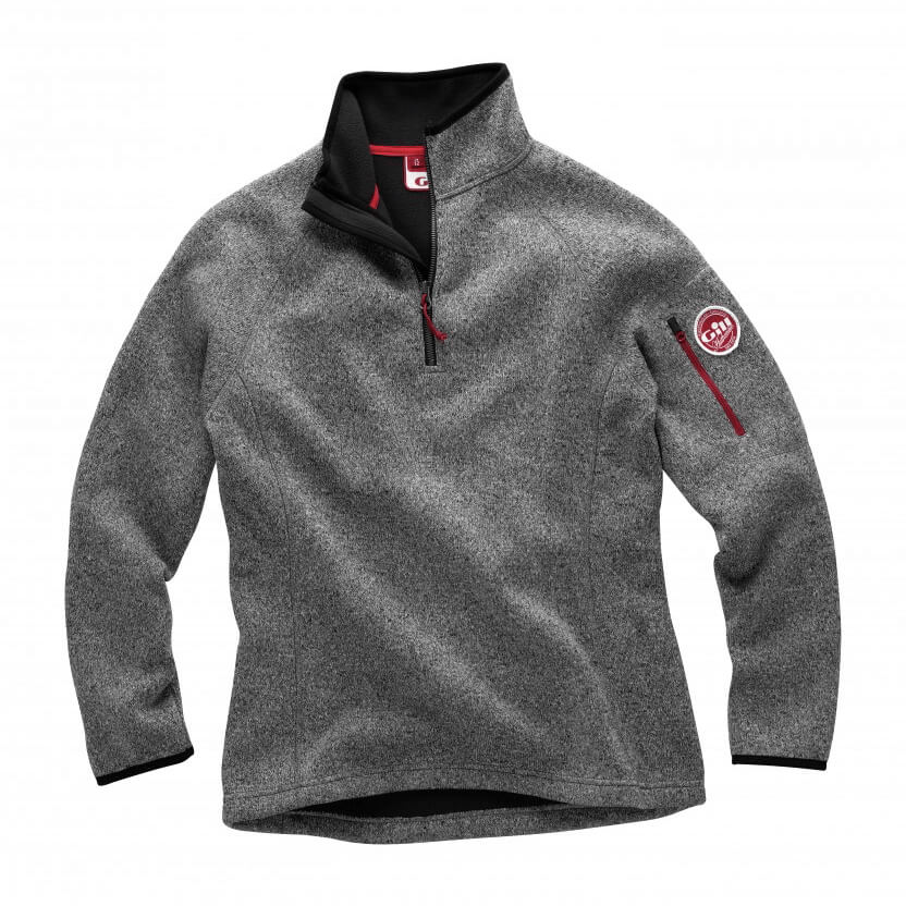 Gill Womens Knit Fleece Silver | Sailcloth | Blue Melange Gill Womens Knit Fleece Silver | Sailcloth | Blue Melange