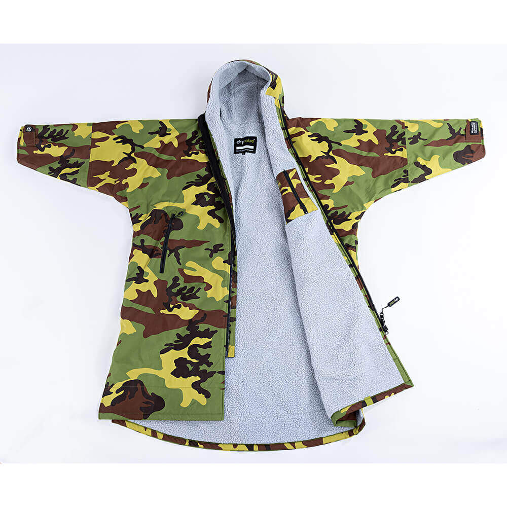 Dryrobe Advance Long Sleeve Changing Robe - Camouflage Outer